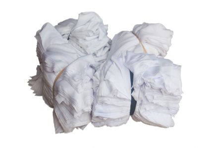 Vải lau cotton trắng không may