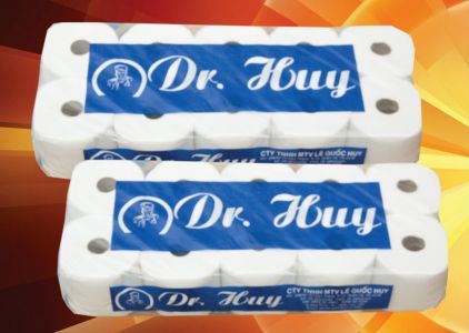 Giấy vệ sinh Dr. Huy có lõi 10/bịch