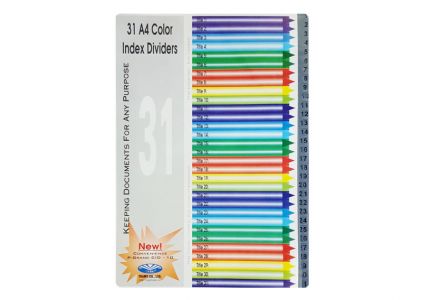 Bìa phân trang 31 số nhựa TM