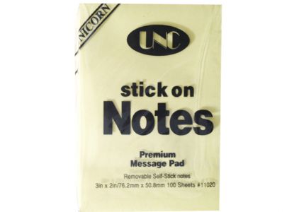 Giấy note 3x2 UNC vàng