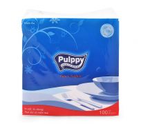 Khăn giấy ăn Pulppy vuông màu xanh (100 tờ/bịch)