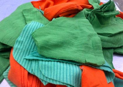 Vải lau cotton màu không may