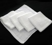 Vải lau cotton trắng may 20x20