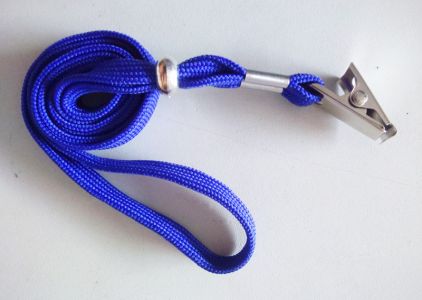 Dây đeo thẻ kẹp thường màu xanh dương